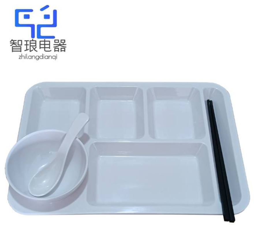 万允 六格密胺餐盘 35.5*25.3cm/个