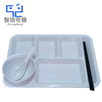 万允 六格密胺餐盘 35.5*25.3cm/个