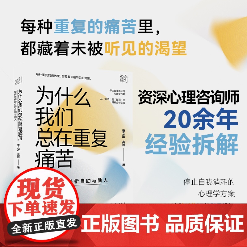 为什么我们总在重复痛苦:如何用精神分析自助与助人 心理学 中国纺织出版社