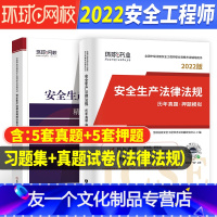 [友一个正版]法律法规 历年真题/押题试卷+章节习题集环球2022年中级注册安全师工程师教材配套注安师考试用书押题库试