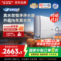 AO史密斯佳尼特[25年新升级]蓝鲸真水效净水器家用厨下式直饮净水机净饮机1000G CR2500AE1 国家补贴
