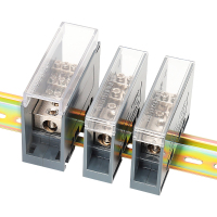 EOENKK导轨式接线端子一进多出分线器一进十二出(28宽)孔式接线