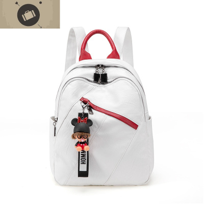 真皮双肩包女2020韩版新款时尚百搭大容量个性牛皮软皮女式小背包艾狄伊娃