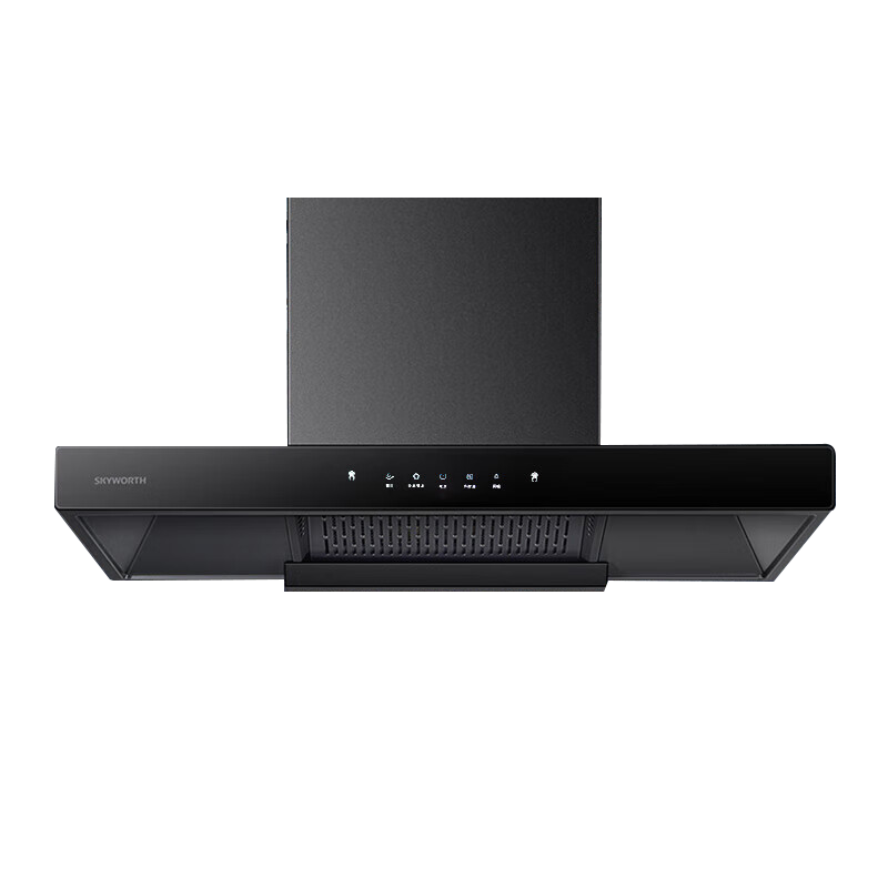 创维抽油烟机家用欧式顶吸式油烟机T型抽烟机18立方爆炒大风量排烟机高温自清洗Y1P