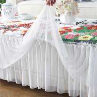 家柏饰(CORATED)茶几桌布蕾丝长方形客厅家用防尘垫电视柜盖巾布艺全包茶几布套罩