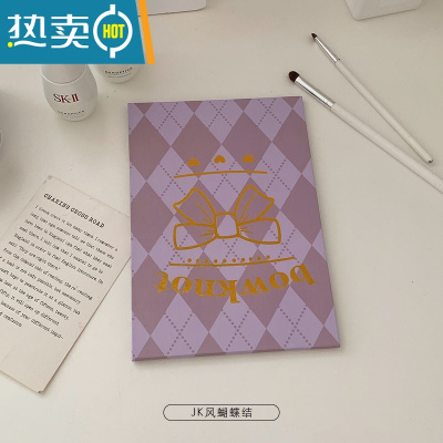 敬平折叠小镜子学生宿舍携带化妆镜随身便携卧室梳妆镜桌面可立办公室便携式用镜 JK风蝴蝶结