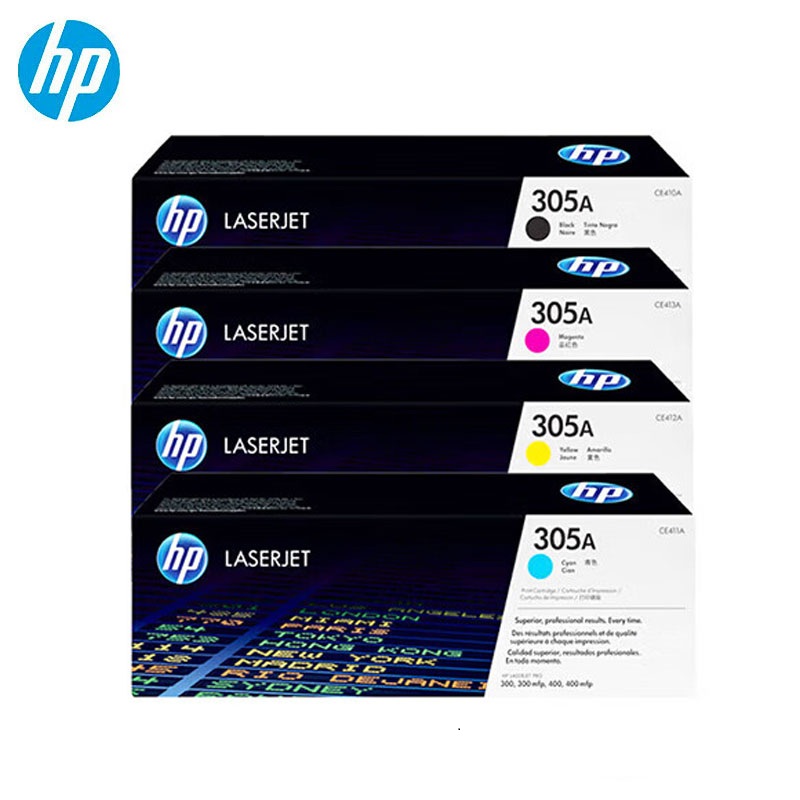 惠普(HP)305A CE410A-3A 硒鼓原装四色套装 适用HP M351a/M451dn/M451nw/M375n