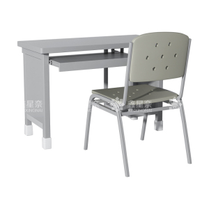 鑫星奈 制式营具电脑桌营房钢制学习桌 制式电脑桌椅组合(一桌一椅)