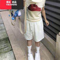 YIBUSHENG季五分裤宽松男女中性风少年感短裤运动休闲百搭阔腿ins潮