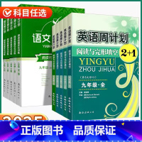 [英语 周计划] 九年级/初中三年级 [正版]2024新版语文周计划初中七八九年级上册下册人教版英语阅读与完形填空初中生