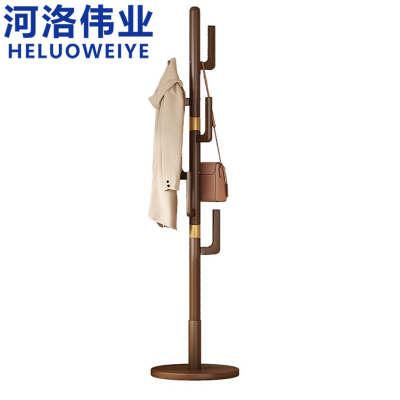 河洛伟业衣帽架实木个