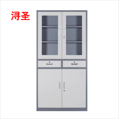 浔圣 双色二明斗玻璃柜1850*900*390/个