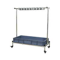 翌嘉 YJ5091934 拖把架 16挂双面灰盆移动款 960*420*1100mm