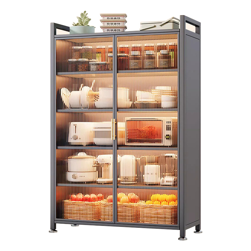 苏宁 质凡 现代简约厨房储物柜家用置物架餐边橱柜/ZF-CG010/600*420*1845mm