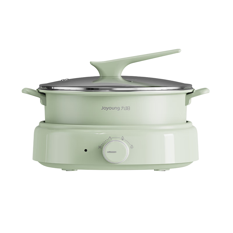 九阳(Joyoung)电火锅家用多功能电煮锅电热锅不沾电煮锅 6L分体电火锅HG60-G665 玉簪绿
