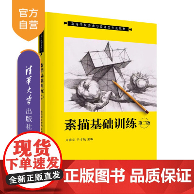 [正版新书]素描基础训练(第二版) 朱晓华、于才晟 清华大学出版社 素描 职业教育 高等教育 速写 写生