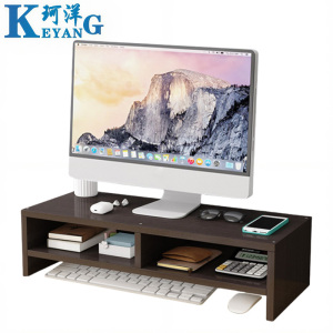 珂洋 显示器增高架 双层隔断(黑胡桃) 个