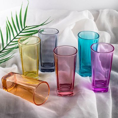 买一套送一套玻璃杯杯子家用泡茶杯客厅水杯套装果汁杯牛奶杯