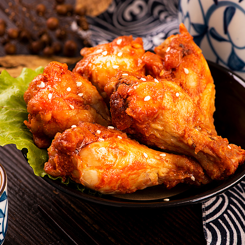 满300减210[三只松鼠_奥尔良味小鸡腿160g]休闲零食小吃卤味熟食鸡翅