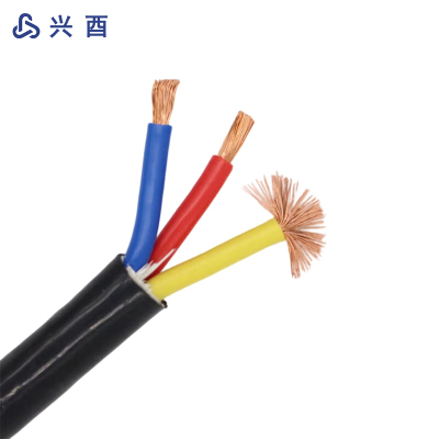 兴酉 护套软芯电缆 VVR-3*10平方 米