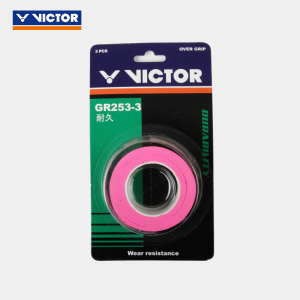 VICTOR/威克多 羽毛球手胶耐久类羽拍外握把胶3条装 GR253-3
