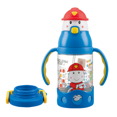 B+BGENSWEET儿童吸管杯手柄背带防喷水杯宝宝防摔学饮杯