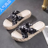 SUNTEK凉鞋女两穿2023年新款夏季外穿仙女风凉拖百搭厚底甜美一字带拖鞋