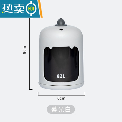 敬平牙签筒家用个性创意高颜值按压式自动弹出牙签盒牙签桶罐盒子 小恐龙白色