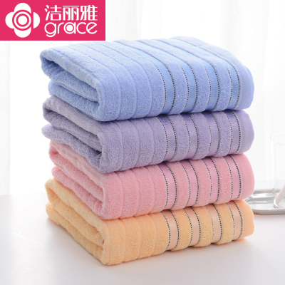 洁丽雅纱布浴巾纯棉成人男女加厚大号毛巾柔软吸水婴儿童洗澡家用310g/条140*70CM