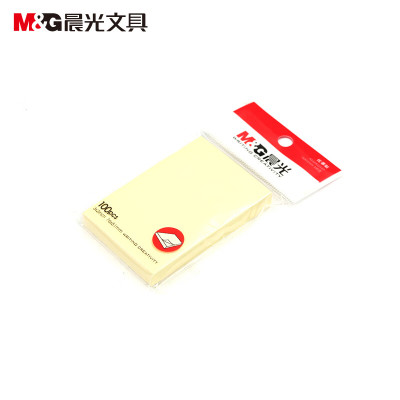 晨光 M&G 优事贴自粘便条纸 YS-02 76*51mm (黄色) 100页/本 本