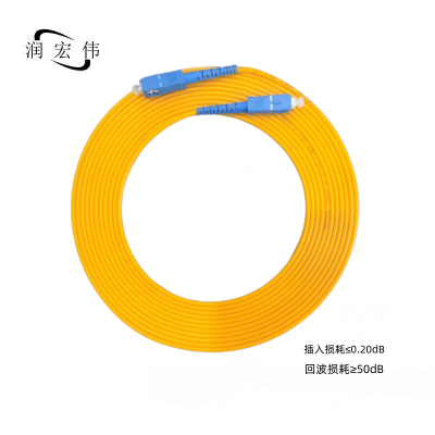 润宏伟 低烟无卤 光纤跳线 尾纤 SC-SC-1m 条