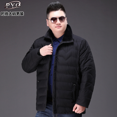 NEWLAKE棉衣男装加肥加大码胖子中老年宽松翻领棉服肥佬冬季特大保暖外套棉衣