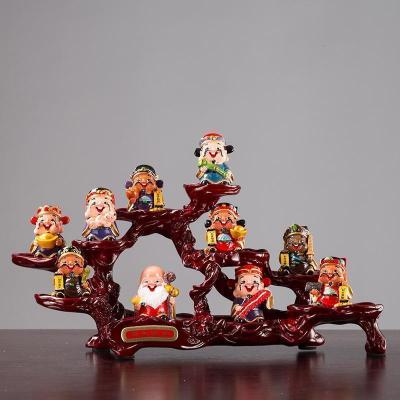 美帮汇五路爷摆件办公室桌面店铺乔迁礼品家居玄关装饰品