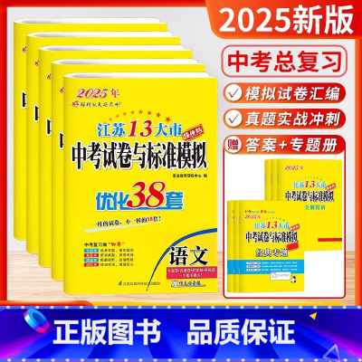 [2025]语数英物化 套装5本(含24年中考真题) [正版]备考2025恩波38套江苏中考13大市中考试卷与标准模拟卷