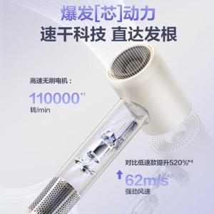 苏泊尔(SUPOR)家用轻音亿级负离子润发大风力大功率护发电吹风智能控温宿舍便携吹风筒送男士女士生日节日礼物 EHDH-