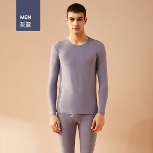 猫人婴儿棉男女士圆领40支精梳棉2025秋冬新款百搭秋衣秋裤套装