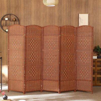 苏宁 质凡 创意手工编屏风隔断客厅卧室折屏简易折叠移动实木屏风