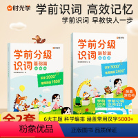 基础+进阶识词书[送游戏书2本] [正版]时光学学前分级识词学前识字书 入学识字启蒙用书 幼小衔接早教书籍 适用3-8岁