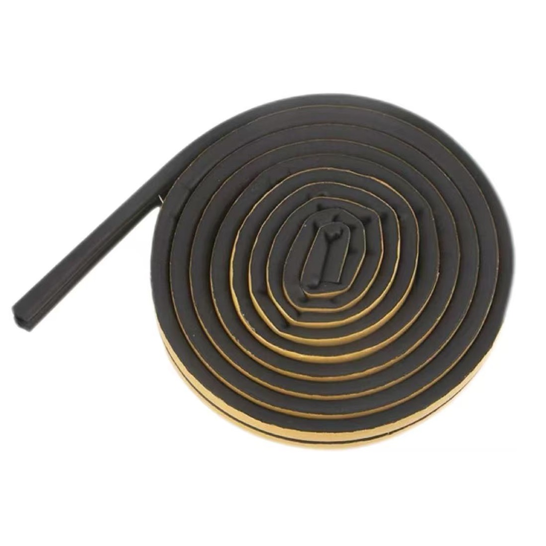 中锦科技 D型自粘密封胶条 12*12mm[黑色]米