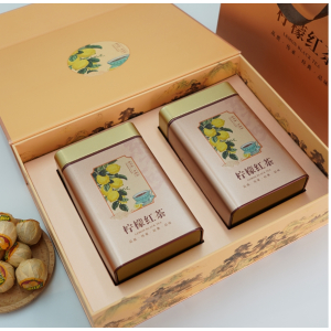 清远英德正宗柠檬红茶礼盒装香水柠檬冷热可泡水果茶叶礼罐装代发