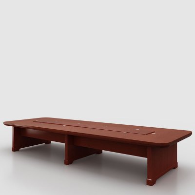 臻远 办公家具油漆会议桌长桌接待洽谈桌大型会议台桌4.5米 ZY-QTZ-15 4500*1600*760mm (单位