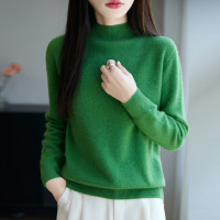 秋冬季安迪绒半高领一线成衣打底衫女毛衣宽松内搭针织衫