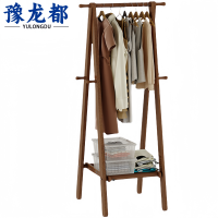 豫龙都衣帽架实木个
