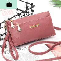 斜挎零钱包女单肩小包迷你手机包双层拉链中年妈妈买菜包软手拿包NEW LAKE女手包