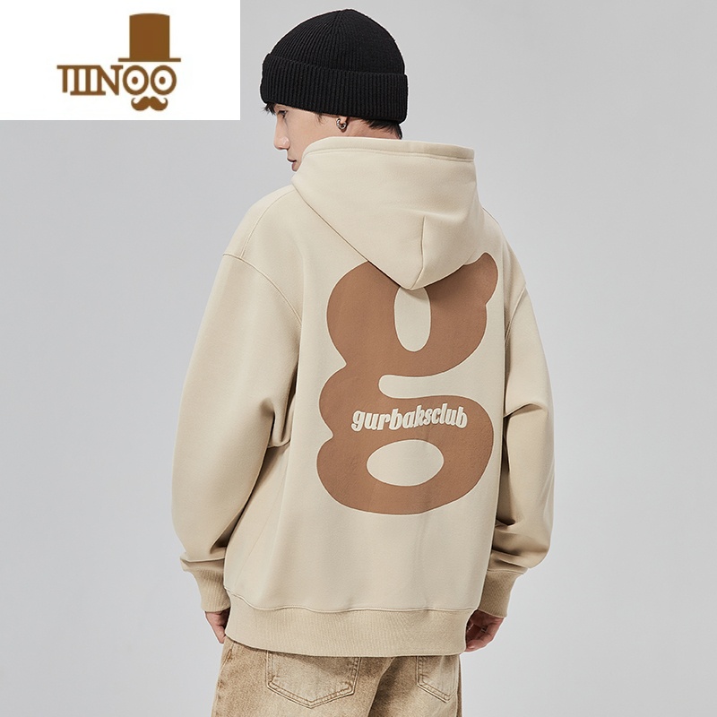 YANXU款国潮卫衣男士青少年ins美式外套休闲潮牌衣服连帽衫