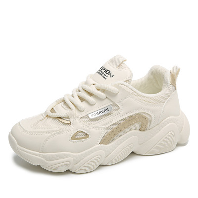 2026春季老爹鞋新款韩版ins女学生厚底运动跑步增高休闲鞋女_348