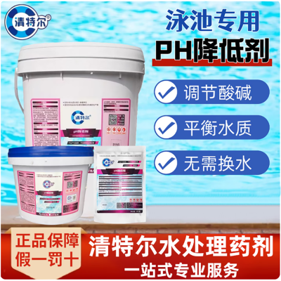 清特尔PH降低剂酸粉酸碱度调节剂平衡水质酸碱值水处理药剂10kg/箱