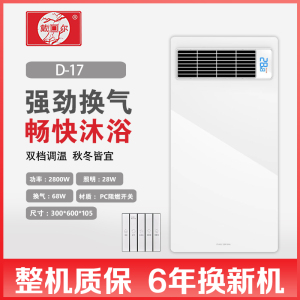 戴回尔 智能电器 浴霸(D-17)安全速热 强劲双核取暖浴霸卫生间多功能浴室暖风机