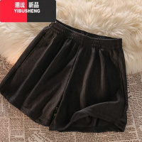 YIBUSHENG巨好搭!时髦出街!高腰运动短裤女设计感百搭休闲裤a字阔腿热裤