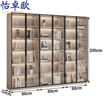 怡卓欧实木储物柜六门台